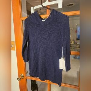 Subtle Luxury Cotton Hooded Sweater NWT S/M